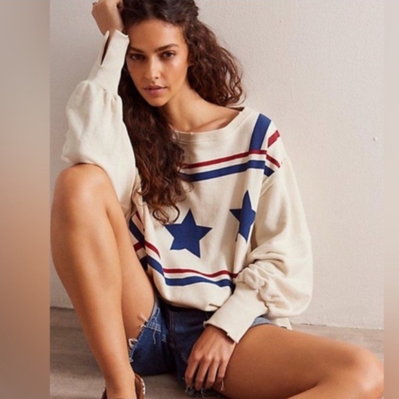 Free People Tops - Free people Stars and Stripes Camden size small